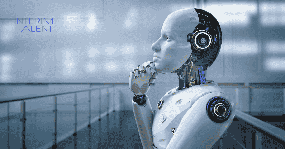 robot pensando que tiene que ver con la ia en la contratacion de personal